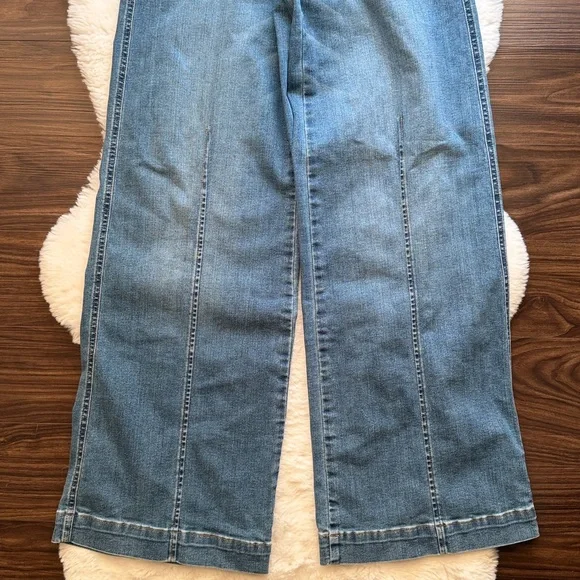 SPANX Seamed Front Wide Leg Jean Vintage Indigo size small petite - Picture 7 of 9